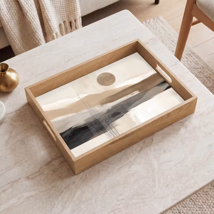 Minimalistisch - Landschap - Dimensie Dienblad Rechthoek middel -sfeer1