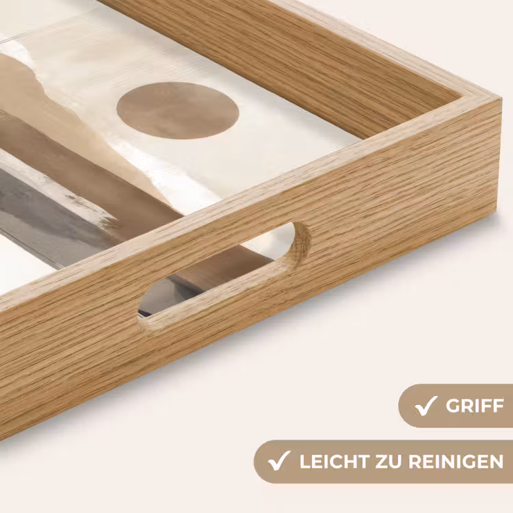 Minimalistisch - Landschap - Dimensie Dienblad Rechthoek middel -USP_HandgreepDE