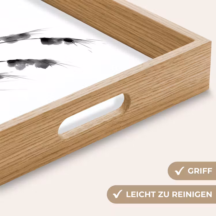 Minimalistisch - Stelen - Wit Dienblad Rechthoek middel -USP_HandgreepDE