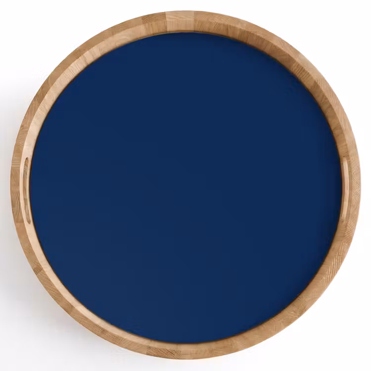 Midnight - Navy - Blauw Dienblad Rond middel 914 -z3d_shopping