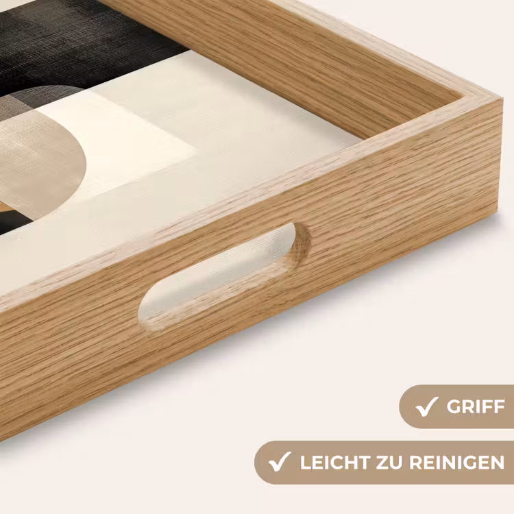 Modern - Vierkant - Vormen Dienblad Rechthoek middel -USP_HandgreepDE