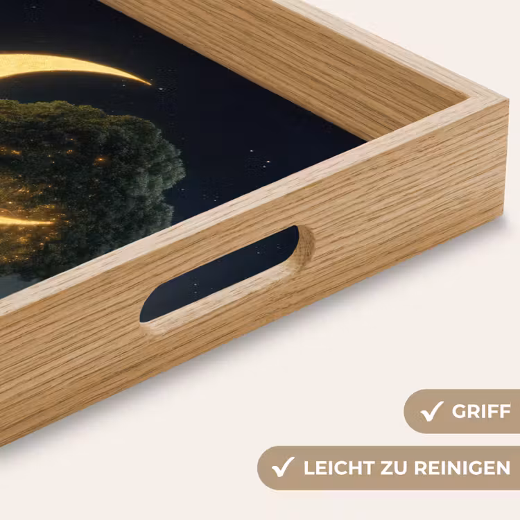 Maan - Bomen - Rust Dienblad Rechthoek middel -USP_HandgreepDE