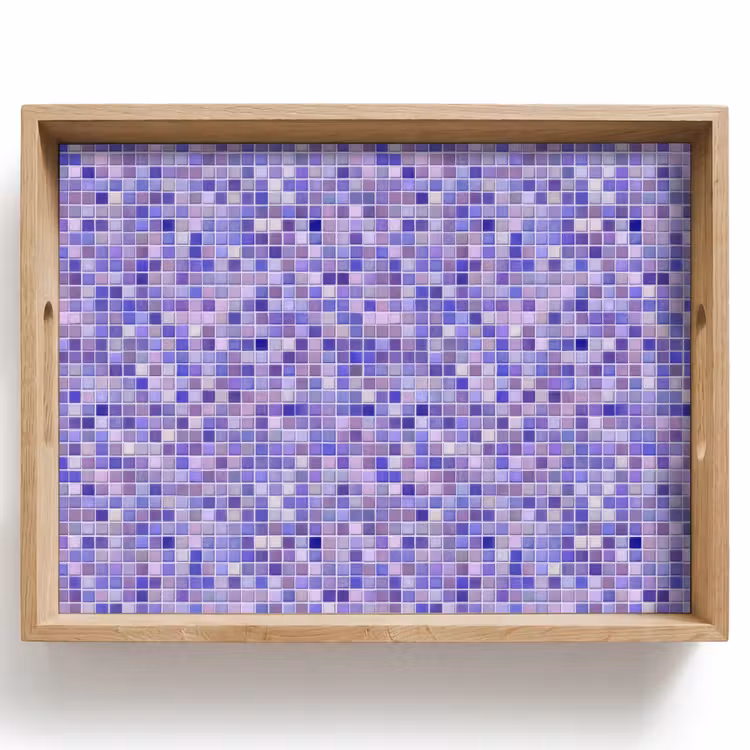 Mozaïek - Tegels - Lila - Amethist Dienblad Rechthoek middel 911 -z3d_shopping