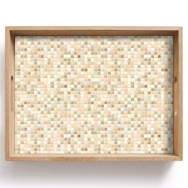 Mozaïek - Patroon - Beige Dienblad Rechthoek middel 911 -z3d_shopping