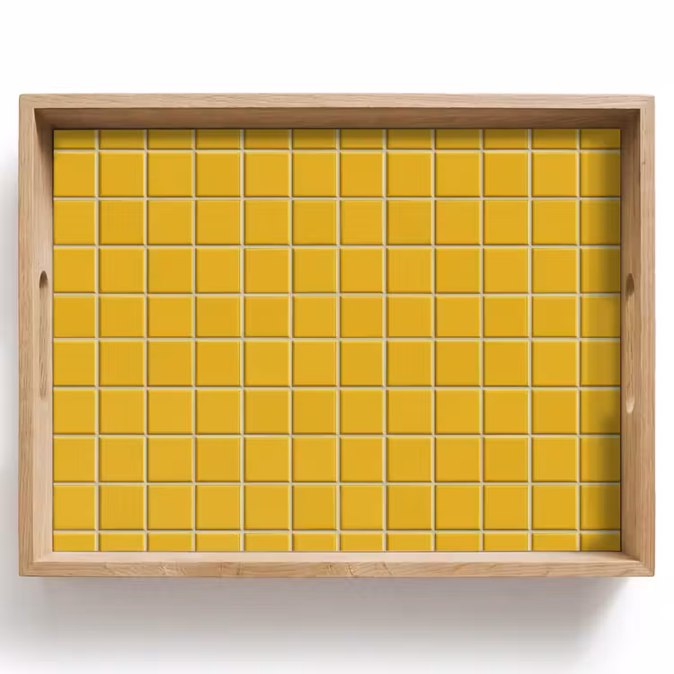 Patroon - Tegel - Okergeel Dienblad Rechthoek middel 911 -z3d_shopping