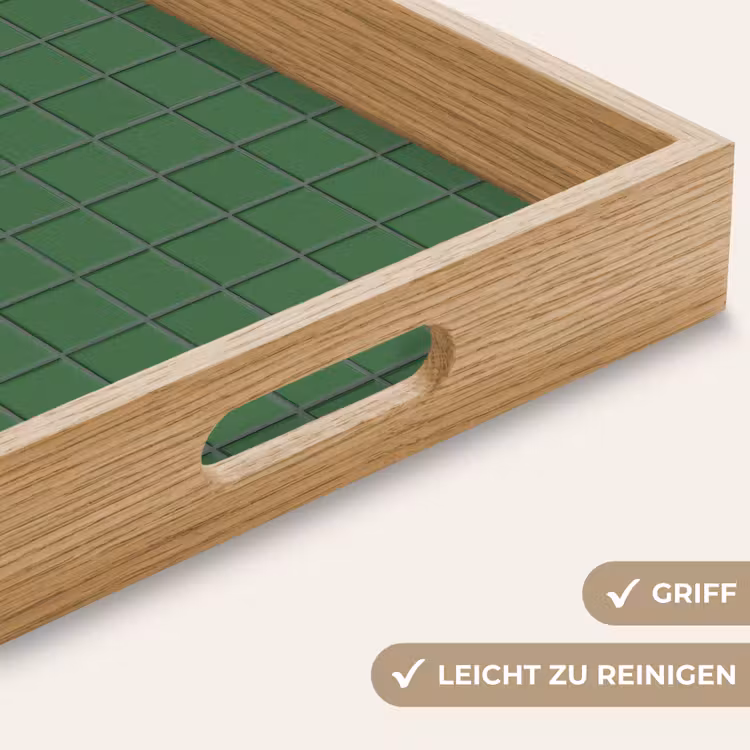 Patroon - Tegels - Groen Dienblad Rechthoek middel 911 -USP_HandgreepDE