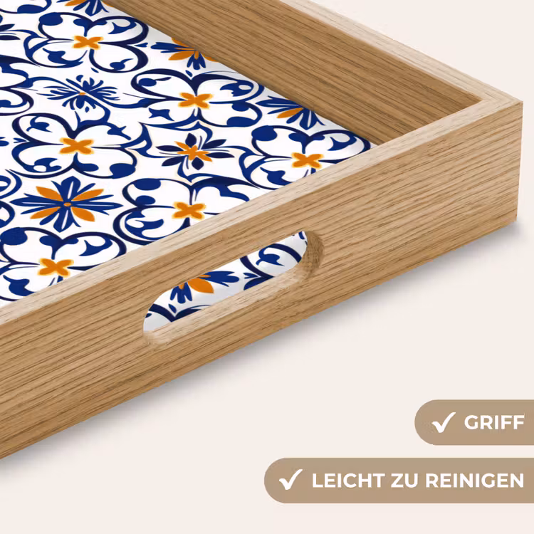 Patroon - Modern - Kleurrijk Dienblad Rechthoek middel 911 -USP_HandgreepDE