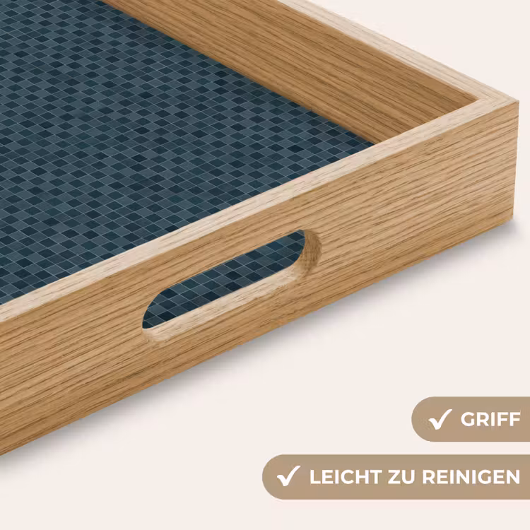 Patroon - Mozaïek - Groen Dienblad Rechthoek middel 911 -USP_HandgreepDE
