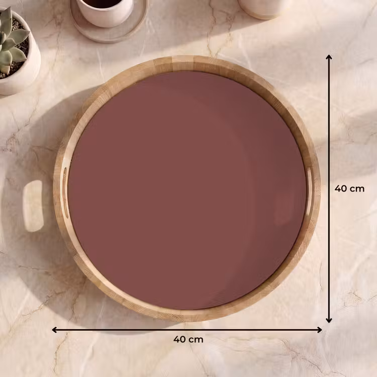 Muted - Raisin - Rood Dienblad Rond middel 914 -USP_Formaat