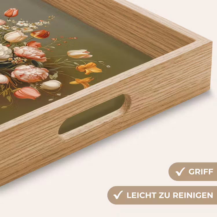 Neutral - Bloemen - Boeket - Vaas Dienblad Rechthoek middel -USP_HandgreepDE