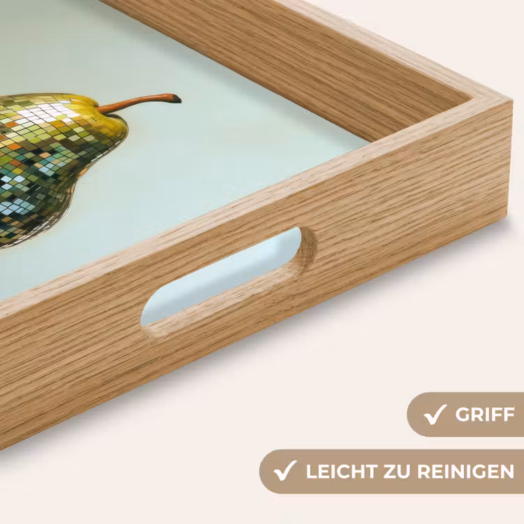 Fruit - Disco - Art - Glitter Dienblad Rechthoek middel -USP_HandgreepDE