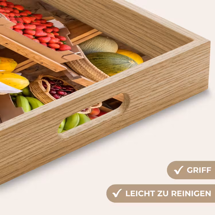 Tablett - Obst – Markt – Frisch - Fruit - Markt - Vers Dienblad Rechthoek middel