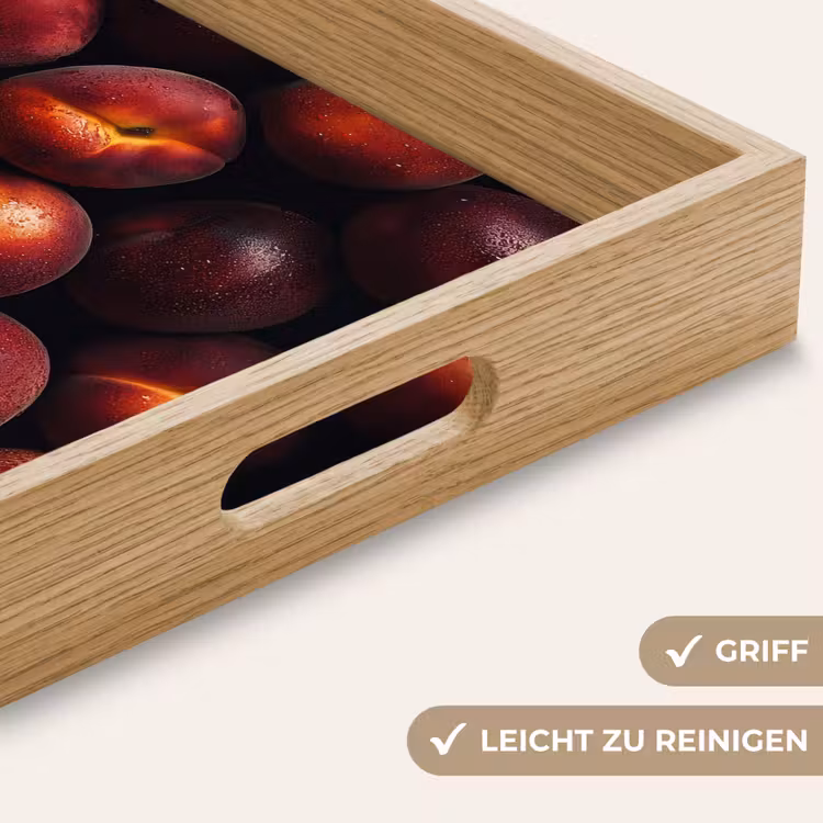 Fruit - Close up - Nectarines Dienblad Rechthoek middel -USP_HandgreepDE