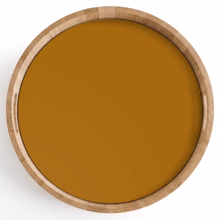 Ocre - Gold - Geel Dienblad Rond middel 914 -z3d_shopping