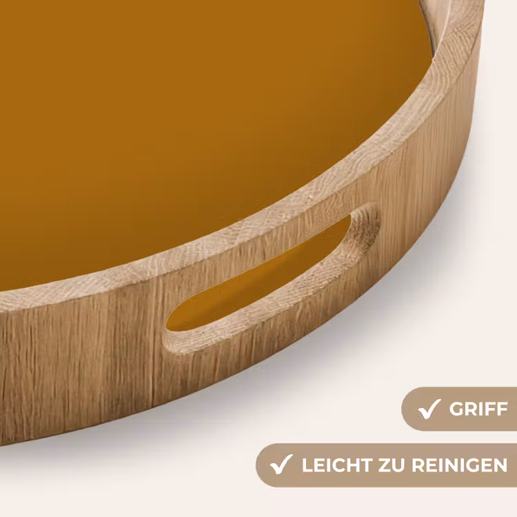 Ocre - Gold - Geel Dienblad Rond middel 914 -USP_HandgreepDE