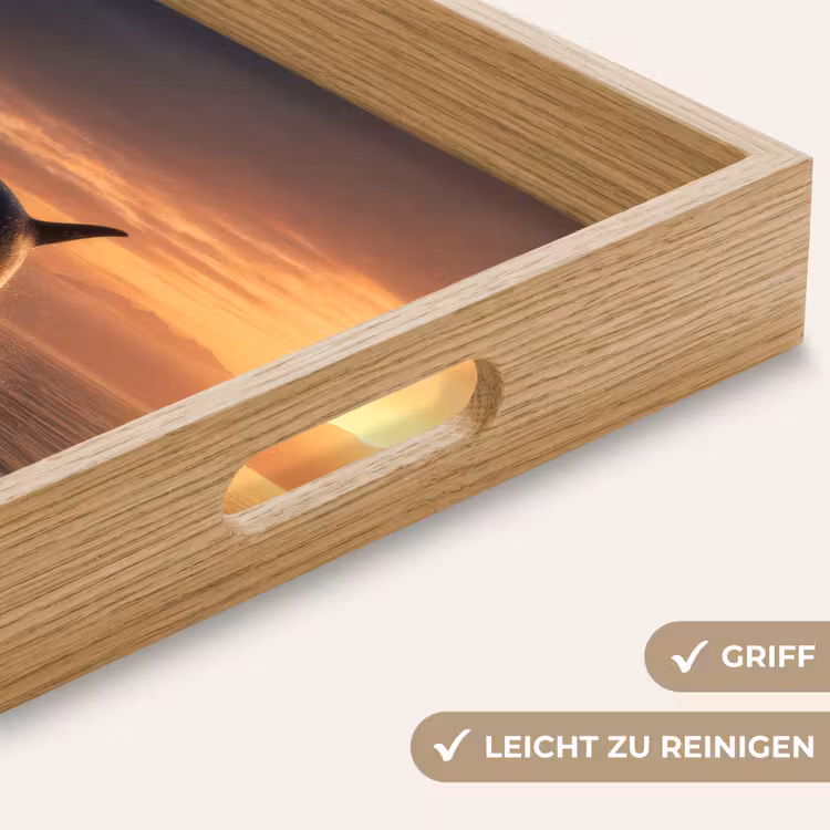 Orka - Zee - Zonsondergang Dienblad Rechthoek middel -USP_HandgreepDE