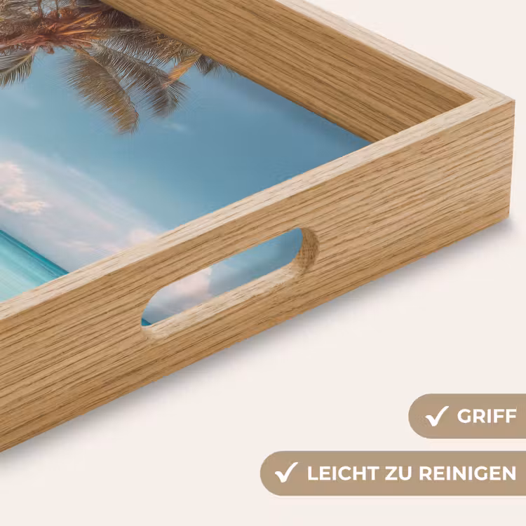 Palmboom - Schommel - Strand - Lucht Dienblad Rechthoek middel -USP_HandgreepDE