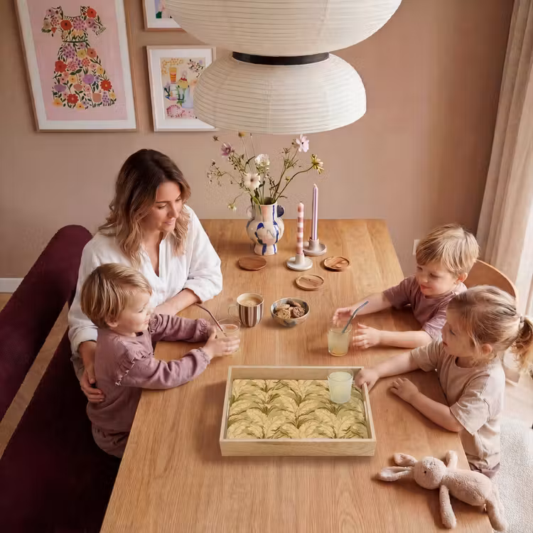 Palmbladeren - Klassiek - Groen Dienblad Rechthoek middel 911 -sfeer4