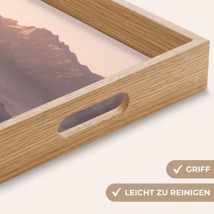 Panorama - Landschap - Bergen Dienblad Rechthoek middel -USP_HandgreepDE