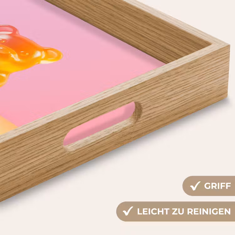 Pastel - Snoep Dienblad Rechthoek middel -USP_HandgreepDE