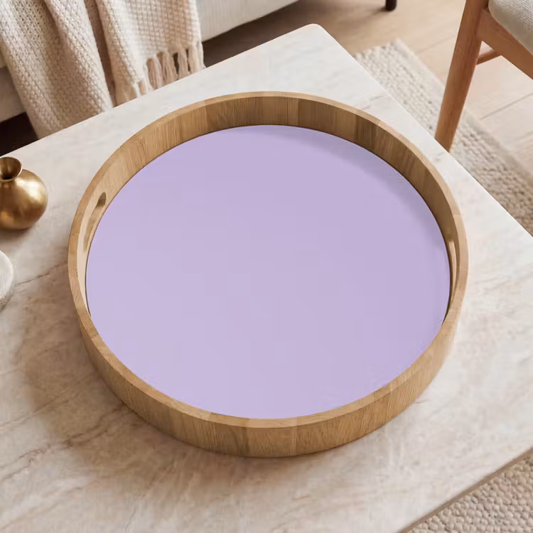 Pastel - Lilac - Paars Dienblad Rond middel 914 -sfeer1