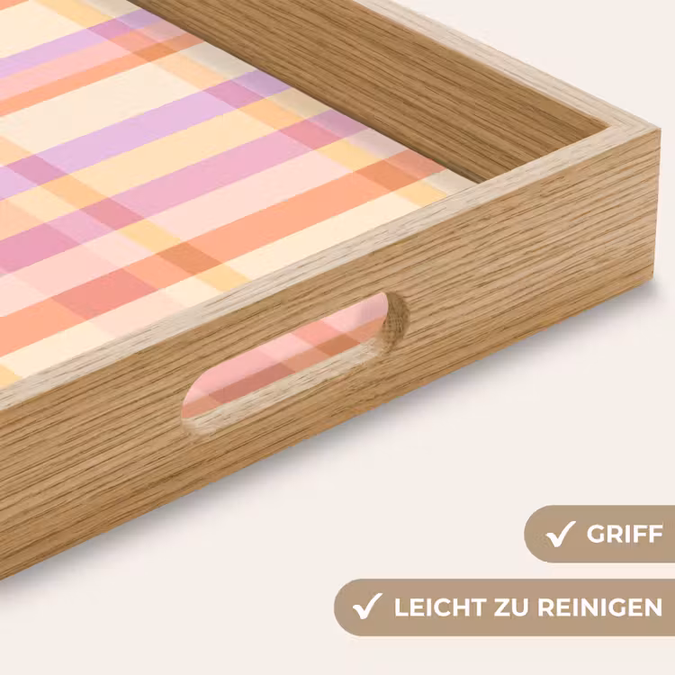 Pastel - uitpatroon - Geometrisch Dienblad Rechthoek middel 911 -USP_HandgreepDE
