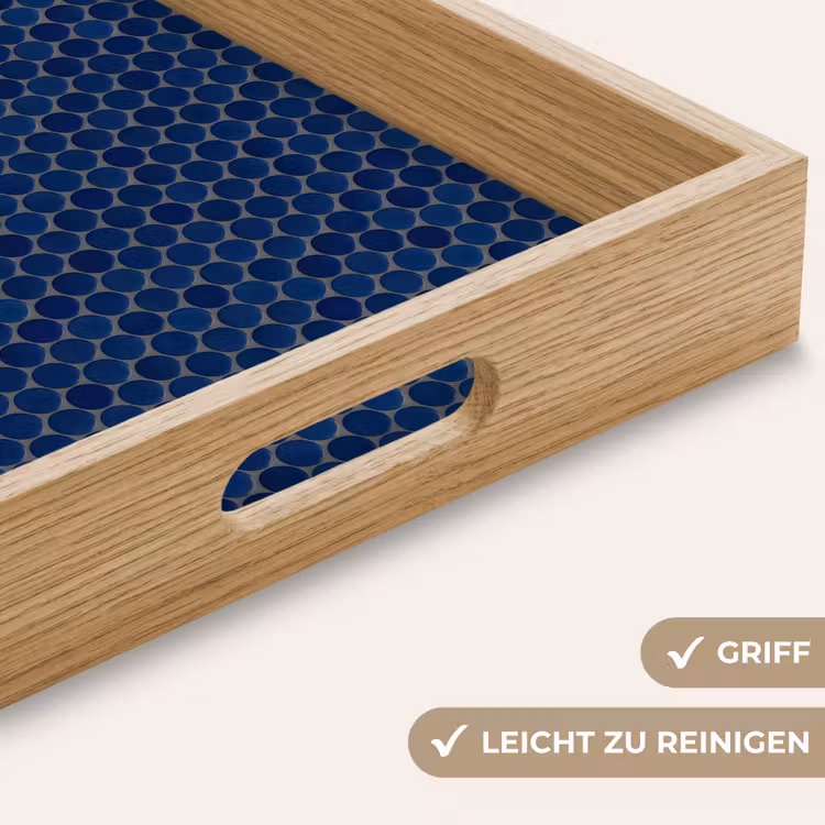 Penny - Mozaïek - Donkerblauw Dienblad Rechthoek middel 911 -USP_HandgreepDE