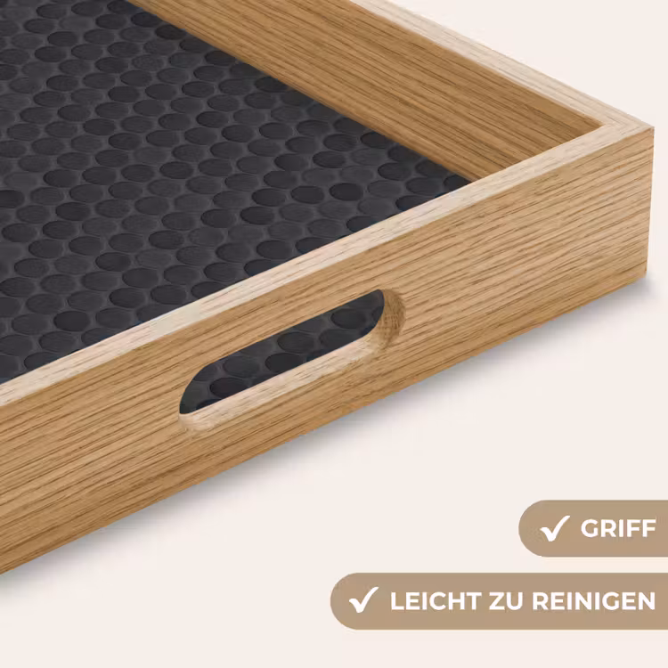 Penny - Mozaïek - Donkergrijs Dienblad Rechthoek middel 911 -USP_HandgreepDE