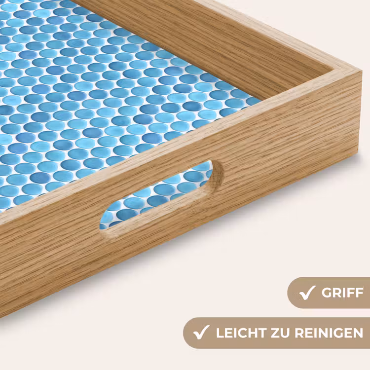 Penny - Mozaïek - Lichtblauw Dienblad Rechthoek middel 911 -USP_HandgreepDE