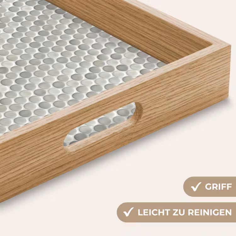 Penny - Mozaïek - Lichtgrijs Dienblad Rechthoek middel 911 -USP_HandgreepDE