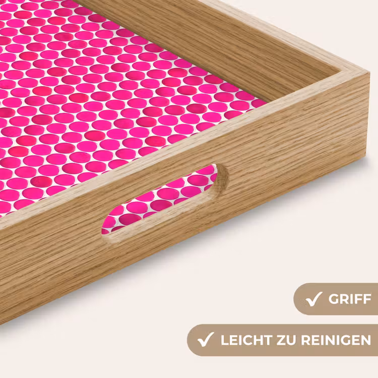 Penny - Mozaïek - Felroze Dienblad Rechthoek middel 911 -USP_HandgreepDE