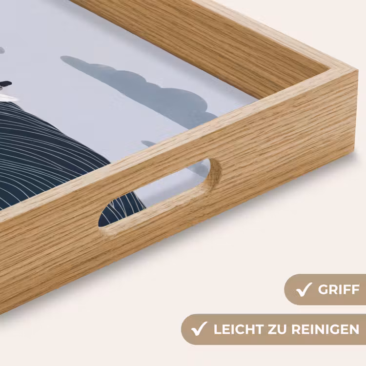 Persoon - Surfen - Oceaan - Natuur - Modern Dienblad Rechthoek middel -USP_HandgreepDE