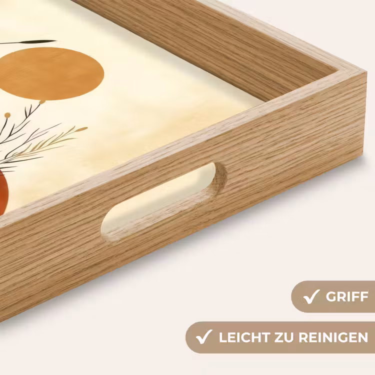 Planten - Abstract - Vormen Dienblad Rechthoek middel -USP_HandgreepDE