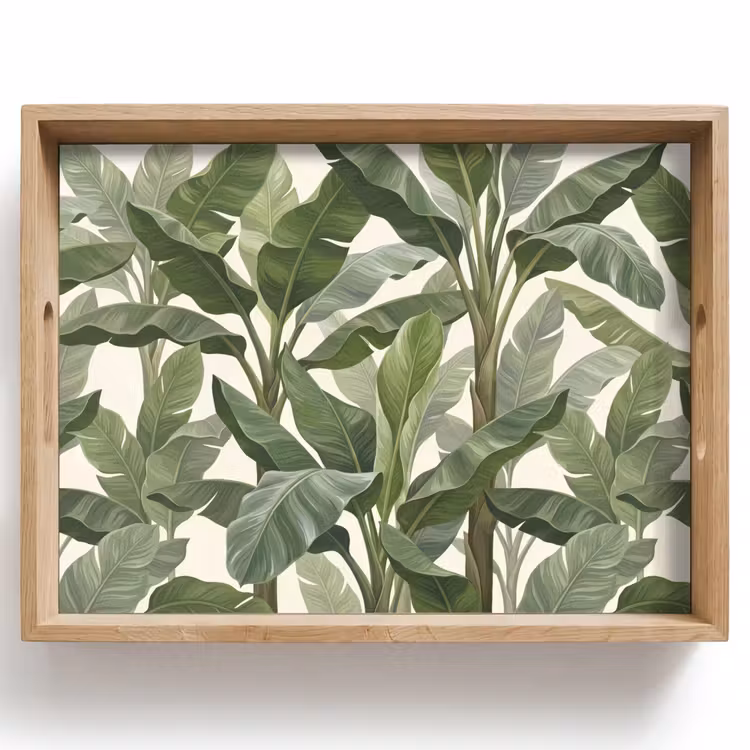 Planten - Bladeren - Tropisch - Groen Dienblad Rechthoek middel -z3d_shopping
