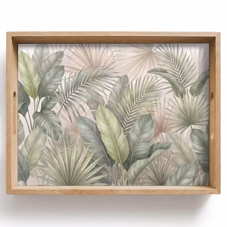 Planten - Tropisch - Bladeren - Groen - Natuur Dienblad Rechthoek middel -z3d_shopping