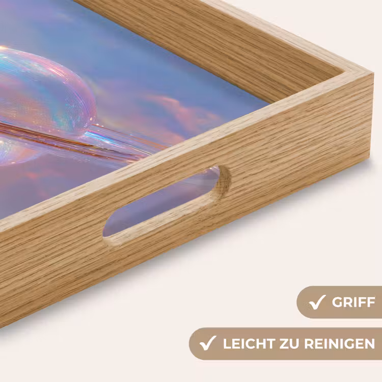 Planeet - Lucht - Wolken - Pasteltinten Dienblad Rechthoek middel -USP_HandgreepDE