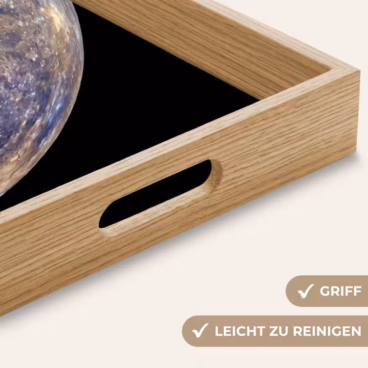 Tablett - Planet – Krater – Weltraum - Planeet - Kraters - Ruimte Dienblad Rechthoek middel