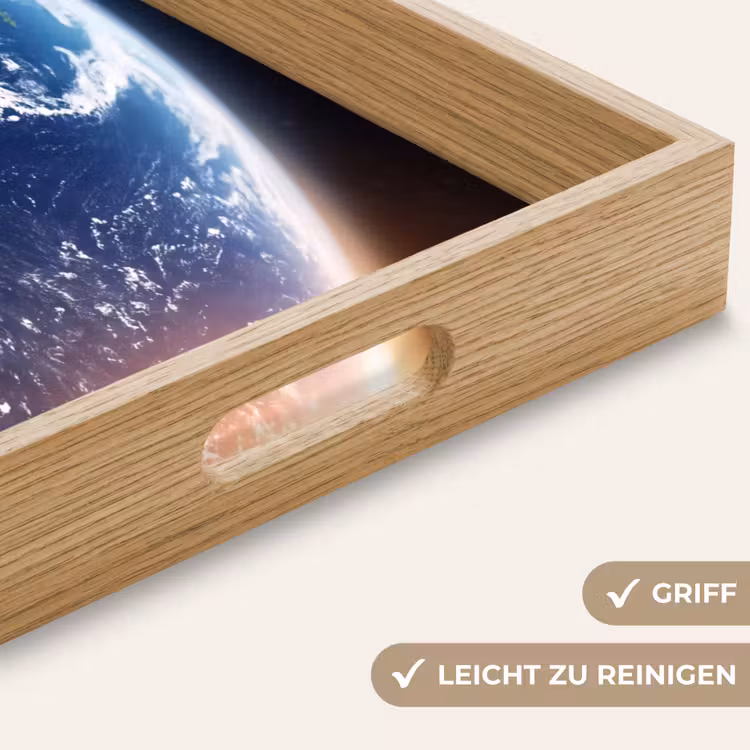 Tablett - Planet – Weltraum – Kosmos - Planeet - Ruimte - Kosmos Dienblad Rechthoek middel