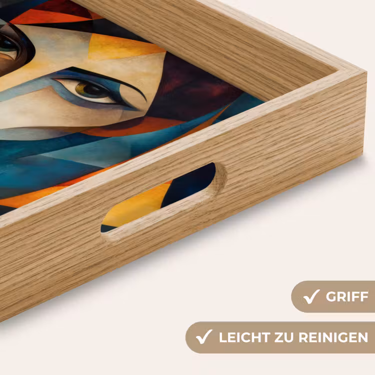 Portret - Abstract - Vormen Dienblad Rechthoek middel -USP_HandgreepDE