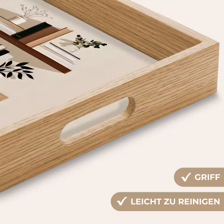 Plankjes - Boeken - Vaasjes - Planten Dienblad Rechthoek middel -USP_HandgreepDE