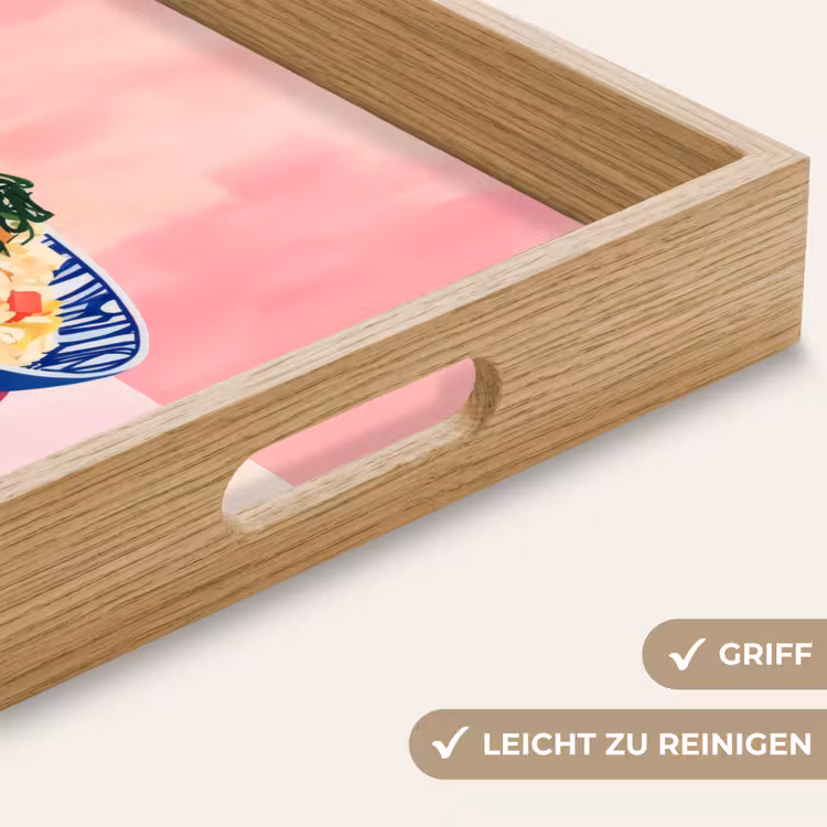 Rijst - Illustratie - Kom - Groente Dienblad Rechthoek middel -USP_HandgreepDE