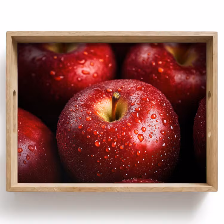 Rood - Appels - Fruit Dienblad Rechthoek middel -z3d_shopping