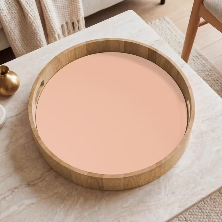 Blush - Terracotta - Nude Dienblad Rond middel 914 -sfeer1