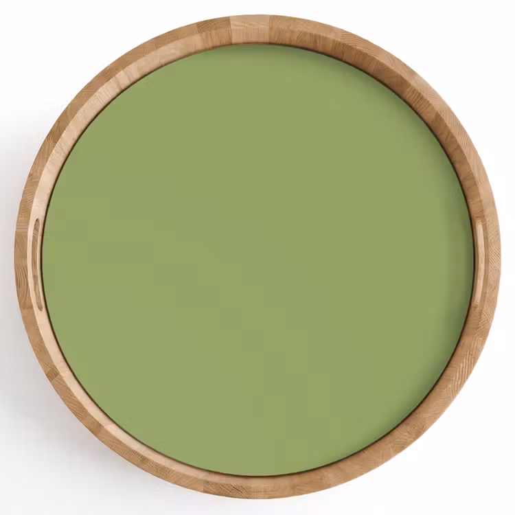 Sage - Green - Groen Dienblad Rond middel 914 -z3d_shopping