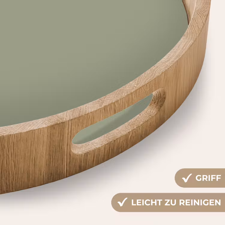 Sage - Mist - Groen Dienblad Rond middel 914 -USP_HandgreepDE