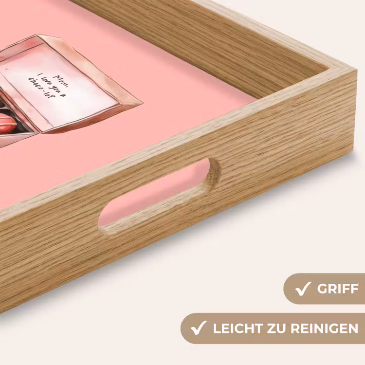 Doosje - Bonbons - Liefdevolle - Tekst Dienblad Rechthoek middel -USP_HandgreepDE
