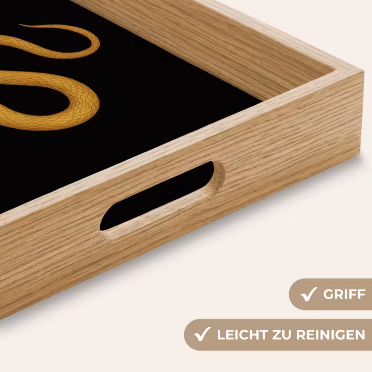Slang - Minimalistisch - Goud Dienblad Rechthoek middel -USP_HandgreepDE