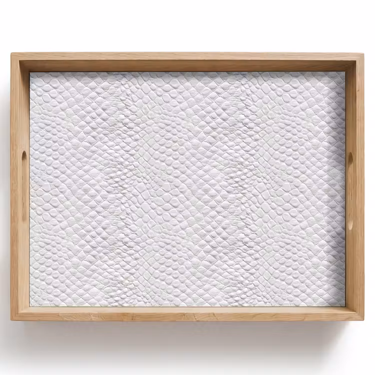 Slang - Patroon - Wit Dienblad Rechthoek middel 911 -z3d_shopping