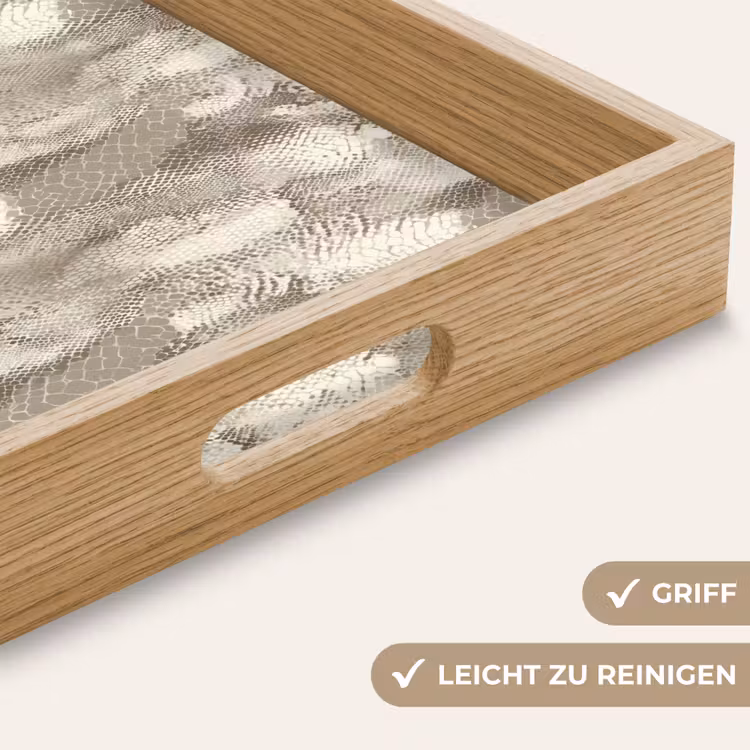 Slang - Textuur - Zand Dienblad Rechthoek middel 911 -USP_HandgreepDE