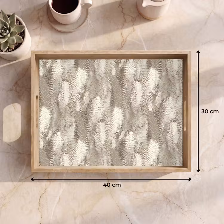 Slang - Textuur - Zand Dienblad Rechthoek middel 911 -USP_Formaat